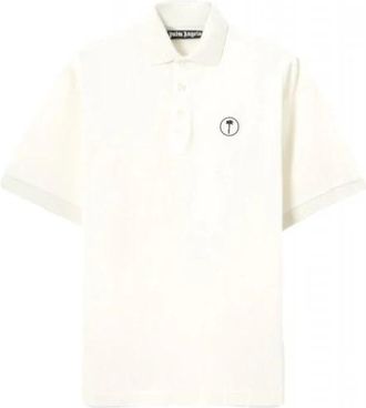 Palm Angels Polo Shirts - Heren - Polos - Beige - L - Tops