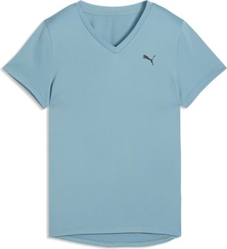 Puma T-shirt con scollo a V TAD ESSENTIALS da donna, Abbigliamento, Blu, XXS