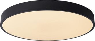 Lucide Lucide - unar - Flush Ceiling Light - Ø49.5cm- led Dim. - 1x36W 2700K - 3 StepDim - Black