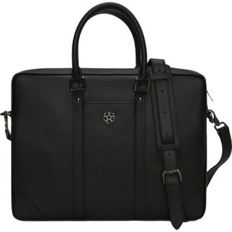 Gorski Leather Laptop Bag in Black at Nordstrom