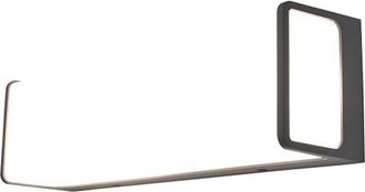 Lutec L&aacute;mpara De Pared Exterior Led Doblo Grafit De 34 W Y 4000 K Con Protecci&oacute;n Ip54