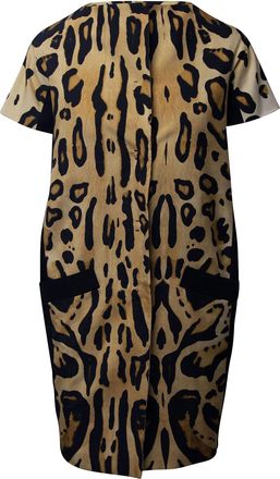 Giambattista Valli Jacket with Pockets in Animal Print Silk