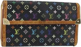 Louis Vuitton Pre-owned Wallets, female, Multicolor, Size: ONE SIZE Pre-owned Canvas Wallet