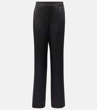 Joseph Tova silk satin straight pants