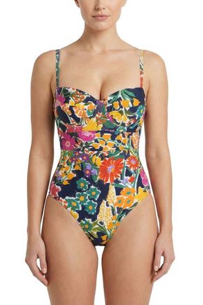 Change of Scenery Anabel Underwire One-Piece Swimsuit in Gardenia at Nordstrom, Size X-Small