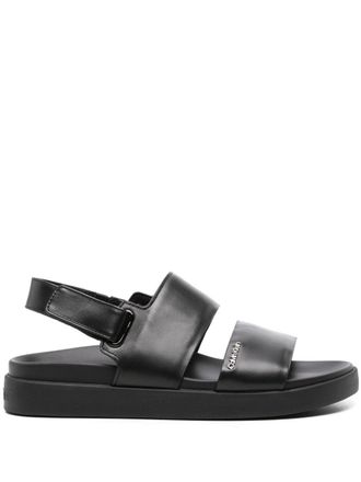 Calvin Klein Sandali con logo - Nero