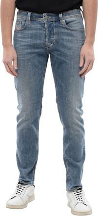 Diesel Blue Regular Mid Rise Jeans