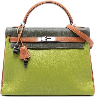 Herm&egrave;s Pre-owned Hermes Tricolor Togo Kelly II Retourne 32 Y7NDD56JV8ZZNO2Z