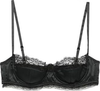 Dolce & Gabbana Lace-trim Satin Bra
