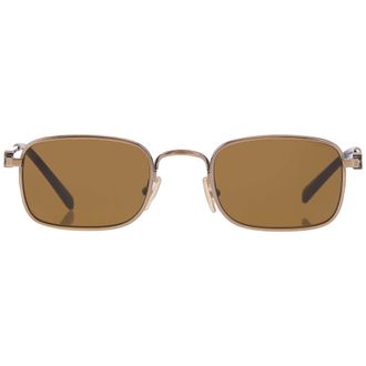 Miu Miu Brown Rectangular Ladies Sunglasses MU A53S 26C09Z 49