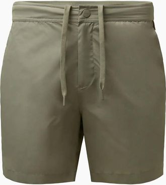 Onia Mens Elastic Snap Front Swim Trunks In Sage