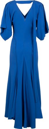 Victoria Beckham Womens Dress Cady Blue Elastane