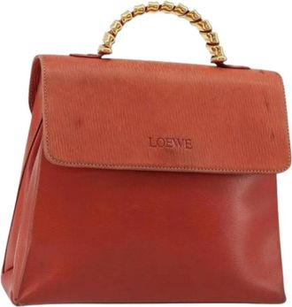 Loewe Pre-owned Hand Bag - Dames - Vintage Handtas - Rood - ONE Size - Leer - Vintage