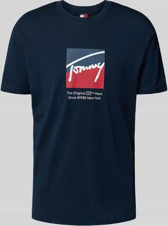 Tommy Jeans Regular Fit T-Shirt aus reiner Baumwolle in Marine, Größe XXL