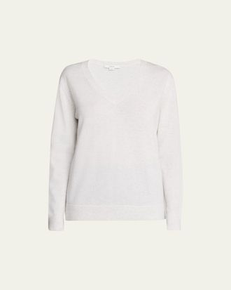 Vince Weekend V-Neck Cashmere Pullover Sweater