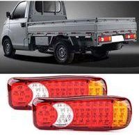 OEM Par De Luces Traseras De 12 V Y 46 Led Para Coches, Camiones, Furgonetas Y Autocaravanas. Aptas Para Su Uso Con Luces De Freno, Intermitentes Y Luces 