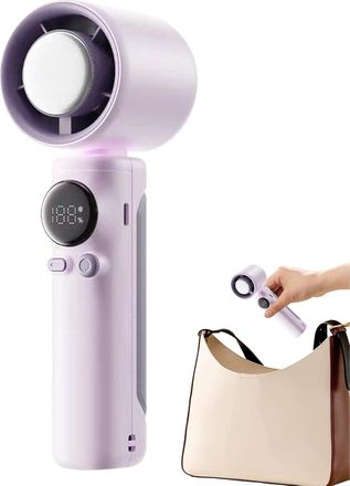 OEM Ventilador Port&aacute;til Peque&ntilde;o, Ventilador De Viaje Recargable, Dispositivo De Refrigeraci&oacute;n De Mano, Motor De Flujo De Aire Potente, Bater&iacute;a Con Aliment