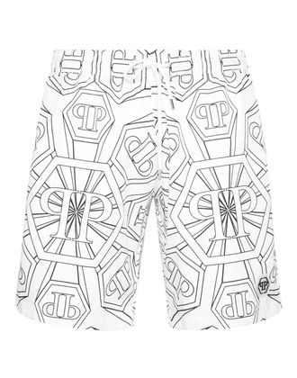 Philipp Plein Zwembroek Hexagon Monogram