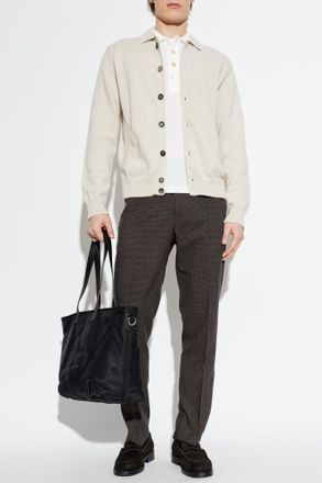 Paul Smith Plaid Patterned Trousers, Mens, Brown