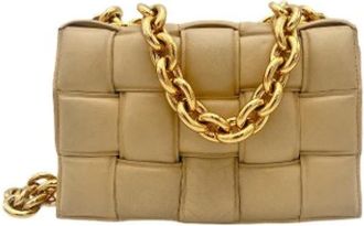 Bottega Veneta Pre-owned Mini Schoudertas - Dames - Vintage Mini Tas - Beige - ONE Size - Leer - Vintage