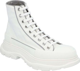 Alexander McQueen Alexander Mcqueen Mens Canvas Tread Slick Boot, Never Worn (Authentic Pre- Loved)