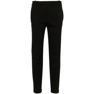 Pinko Bello Broeken - Dames - Slim Fit Broeken - Zwart - XL - Leer - Broeken