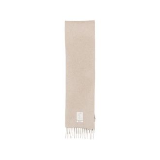 Jacquemus Fringed Logo-patch Scarf