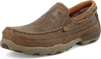 Twisted X Boots Mens Slip-On Driving Mocs Shoes In Bomber