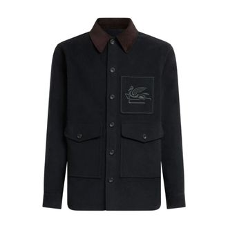 Etro Heren, Jassen, Groen, Maat: XL Katoen