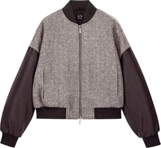 A|X Armani Exchange Antagonist - Dames - Bomber jackets - Grijs - S - Wol - Jassen