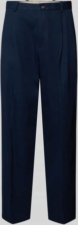 Tommy Hilfiger Weite Fit Hose aus reiner Baumwolle Modell MURRAY in Marine, Größe 31/32