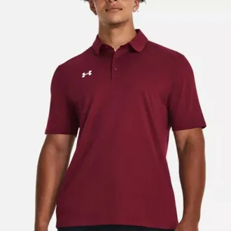 Under Armour Team Armour Golf Polo In Cardinal