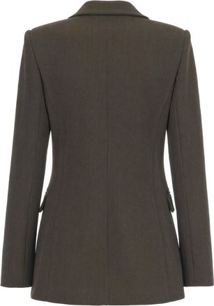 Patrizia Pepe Tailored Peak Lapel Blazer - Green