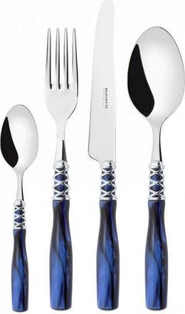 Bugatti 24 Piezas En Blueperlan Azul De Padre Compacto Arianna Ghiera Cromata Bugatti