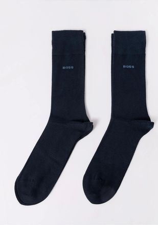 HUGO BOSS Mens BOSS Orange 2-Pack Mens Bamboo Socks - Dark Blue 401 - Navy - Size: 6/6.5/7.5/7/11/10/8/8.5/12/9.5/9/11.5/10.5