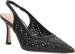 Dune London Corfu Perforated Slingback Pump in Black at Nordstrom Rack, Size 11Us / 41Eu