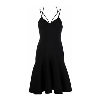 Alexander McQueen Black Corset Dress Made in Italy