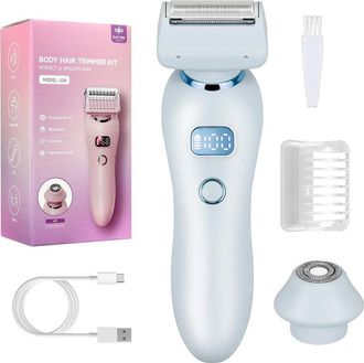 OEM Afeitadora El&eacute;ctrica 2 En 1 Resistente Al Agua Para Mujer Con Pantalla Led, Uso En Seco Y H&uacute;medo, Depilaci&oacute;n Indolora Para Rostro, Piernas, Axilas, Zo