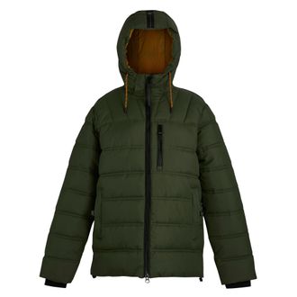 Regatta Mens Leeshaw Padded Jacket (Olive Night/Pumpkin Spice) - Size X-Large