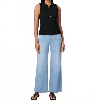 Paige Anessa Wide Leg Jeans In Blue