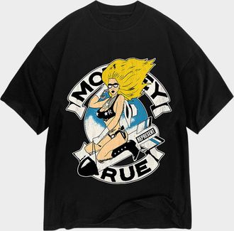 Represent x Motley Crue Mens Bomber Girl Graphic Band T-Shirt