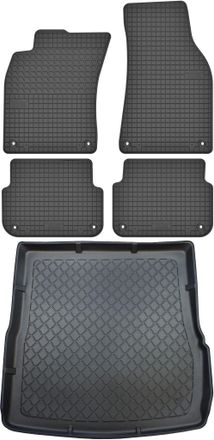OEM Juego De Alfombrillas De Goma Para Coche Y Maletero Para Audi A6 C6 Kombi (2004-05.2006)