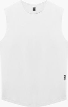 ASRV AeroSilver Cutoff Tank in White at Nordstrom, Size Xx-Large