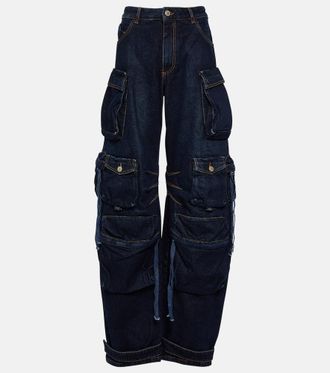 The Attico Fern denim cargo pants