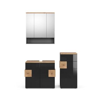 Vicco Conjunto De Muebles De Ba&ntilde;o Eden, Antracita, 3 Piezas