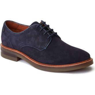 Base London Mawley Leather Mens Navy Oxford Shoes - Size UK 10