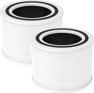 OEM Paquete Adecuado De 2 Filtros De Repuesto Para El Purificador De Aire Levoit Core 200s, Filtro Hepa 3 En 1, Filtro De Carb&oacute;n Activado De Alta Eficienc