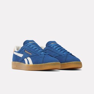 Reebok Classic Sneaker REEBOK CLASSIC CLUB C GROUNDS UK, Damen, Gr. 36,5, blau (twilightblau, clay, chalk), Leder, Synthetik, Schuhe Sneaker
