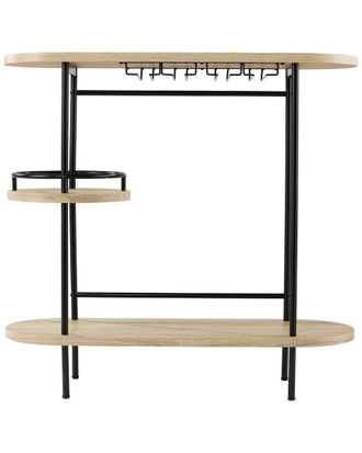 SEI Furniture Sei Furniture Dagney Wine/Bar Table With Glassware Storage