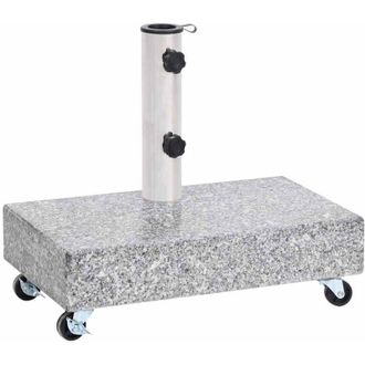 vidaXL Base De Sombrilla Granito Gris Claro 45x25x8,3 Cm Vidaxl